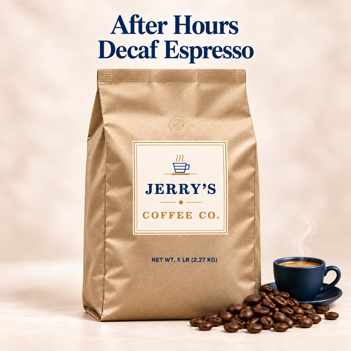 After Hours Decaf Espresso - Jerry's Coffee Co. bag