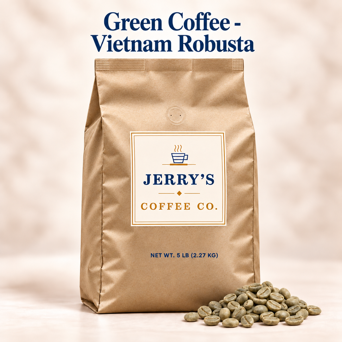 Green Coffee - Vietnam Robusta - Jerry's Coffee Co. bag