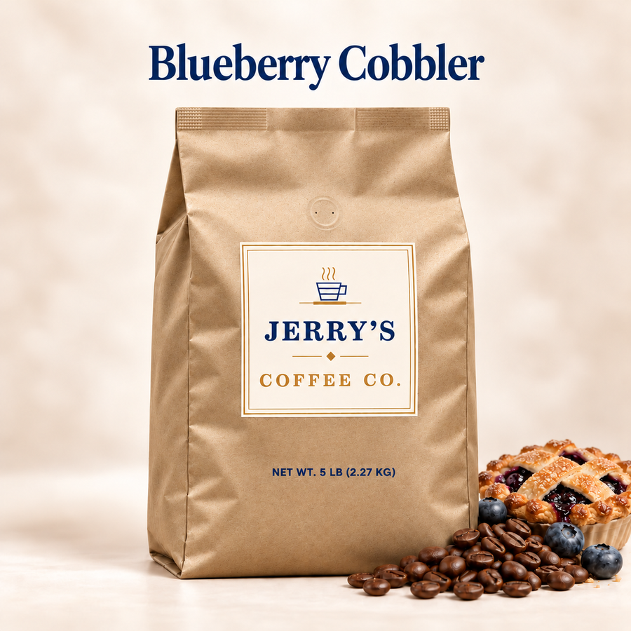 Blueberry Cobbler - Jerry's Coffee Co. bag