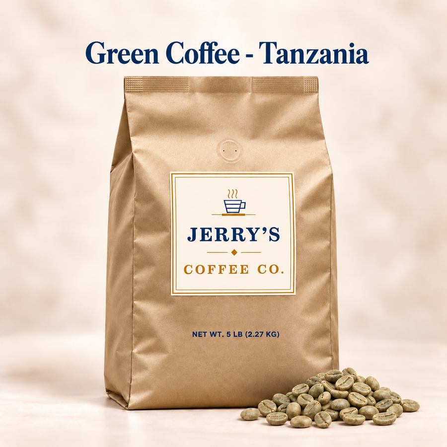 Green Coffee - Tanzania - Jerry's Coffee Co. bag