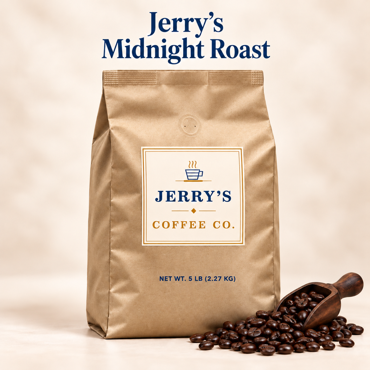 Jerry's Midnight Roast - Jerry's Coffee Co. bag