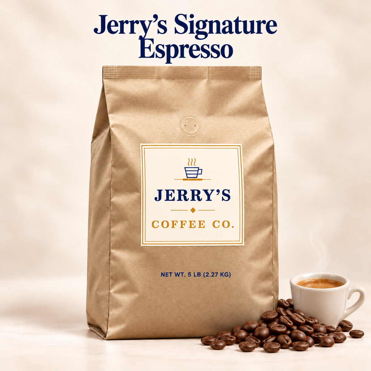 Jerry's Signature Espresso - Jerry's Coffee Co. bag